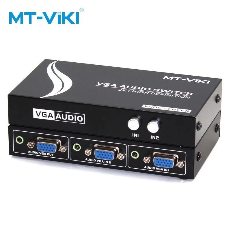 MT VIKI Maituo 15 2AV VGA видео и аудио переключатель 2 вход 1 выход 15HDF с автоматическим