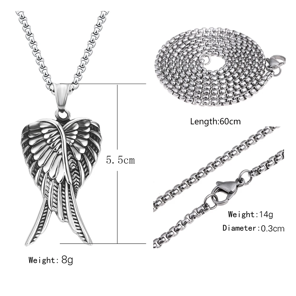 Модная Античная винтажная старинная подвеска ZMZY из нержавеющей стали ожерелье с