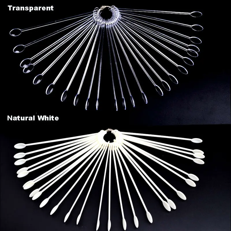 100 шт. ложки для дизайна ногтей стильные женские ложные доски палочки показа лака
