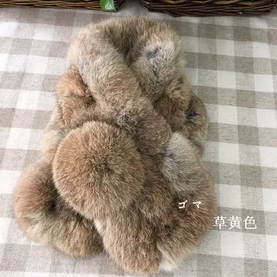 Зимний модный шарф Rex 033 - Цвет: Straw yellow