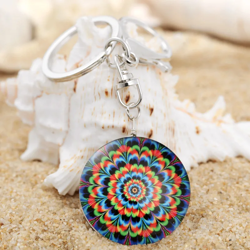 ZOSHI Горячее предложение новый красочный брелок с эмалью &quotЦветок&quot кристаллами