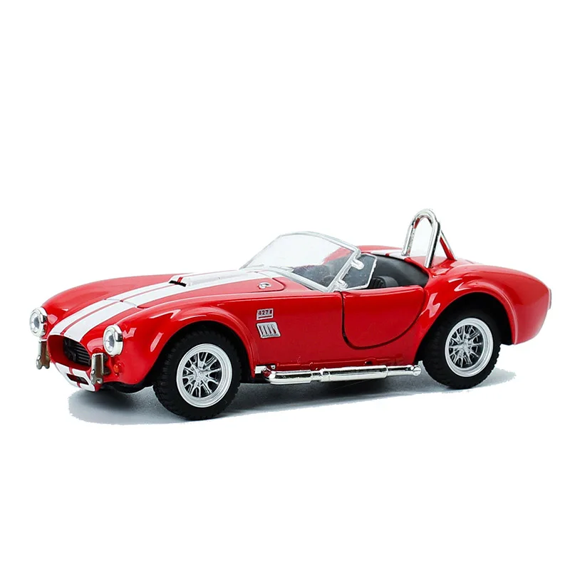 1/32 масштаб 1965 Ретро Ford Shelby Cobra 427 S/C литой металлический автомобиль со звуком и