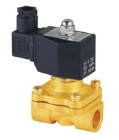 Free Shipping 5PCS 12v 12 NC 2-way Brass NBR Solenoid Valve Air Water DIN Connector