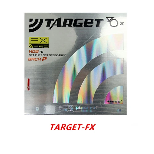 FX-RED SANWEI TARGET Table Tennis Rubber PRO FX Europe 40+ антилипкий контроль спин пинг понг tenis de mesa - Цвет: FX-RED