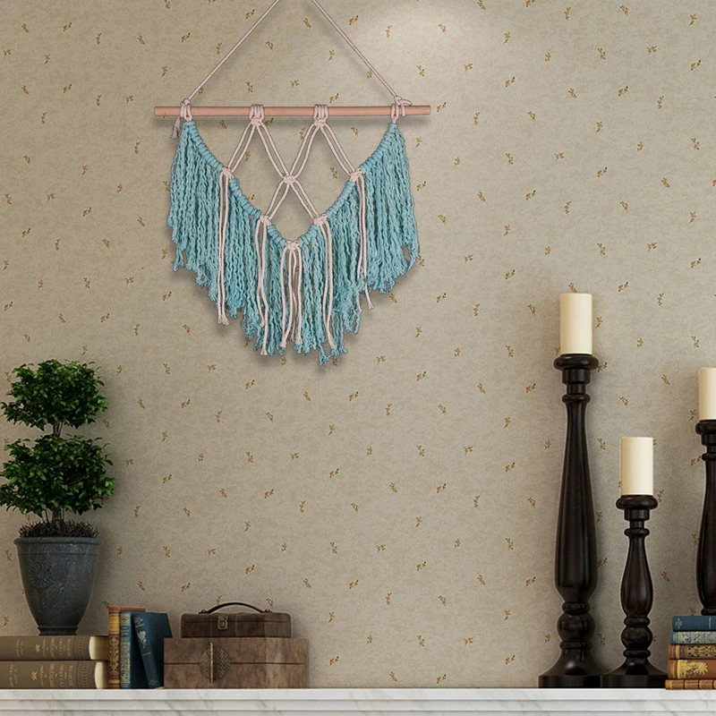 Макраме Большой Настенный Свадебные висящие декорации эффектом деграде (переход