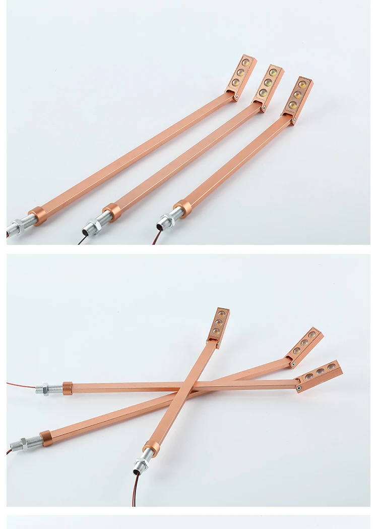 85-265Vac input led cabinet spot lamp, 3W showcase, Jewelry Upright lamp, rotatable 13-43cm accent Cree gradevin display light
