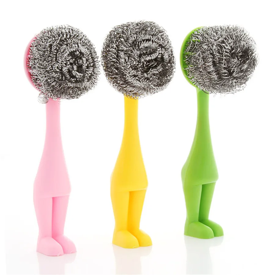 

Щетка для чистки шариков с ручкой для кухонной ванной комнаты домашняя щетка для чистки инструментов
