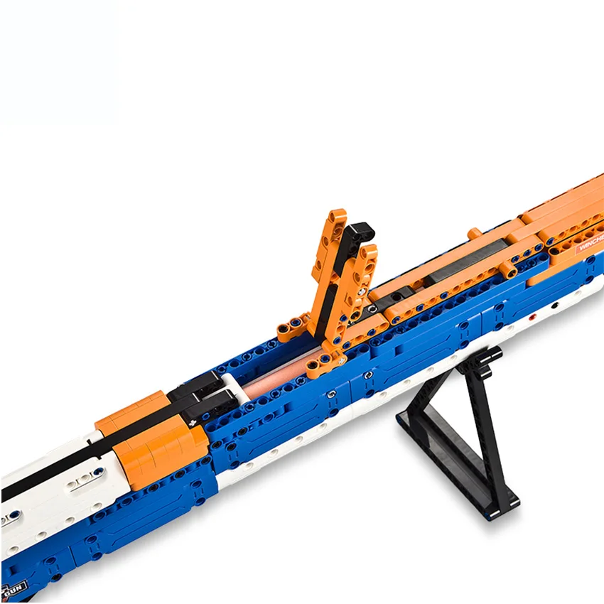 501 шт. набор для сборки игрушечного оружия Block Guns на открытом воздухе с имитацией стрельбы M1887 с пенными пулями - подарок для мальчика-подростка.