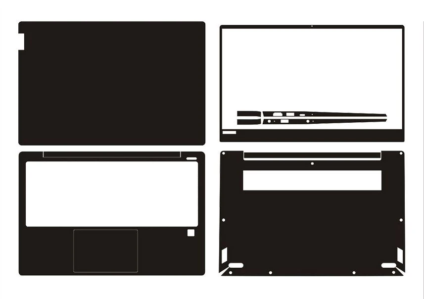 KH наклейка для ноутбука из углеродного волокна Крокодиловая змеиная кожа