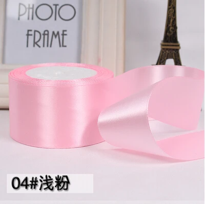 Бесплатная доставка (25 ярдов/рулон) 2 &quot50 мм односторонняя Свадебная атласная