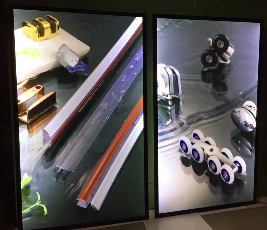 Магнитный Алюминиевый светодиодный постер для фильмов 3 шт. рамка домашнего