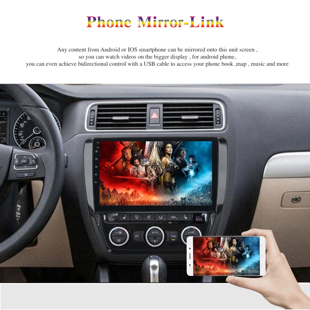 Android 9,0 Автомагнитола 2 Din gps Navi для Jetta 2011 2012 2013 PX6 DSP ips HDMI 4 Гб+ 64 Гб RDS wifi USB BT AUX carplay