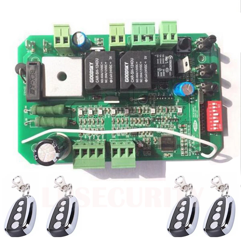 Sliding Gate opener operator motor Control Board card controller circuit board for 24VDC motor use(remote control optional)