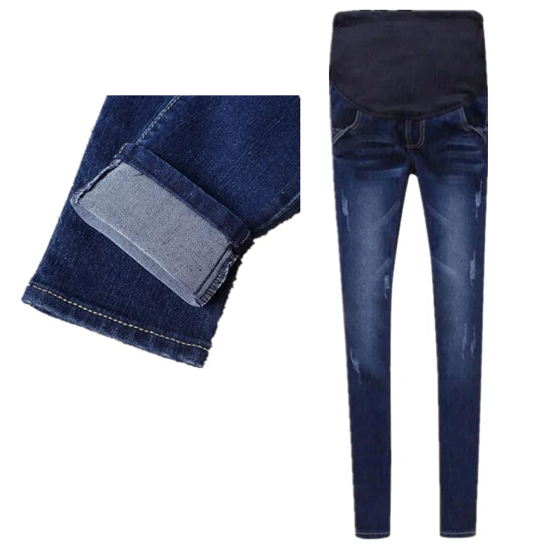 2017 теплые брюки зимние джинсы утолщенные с бархатом женская одежда хлопок Одежда