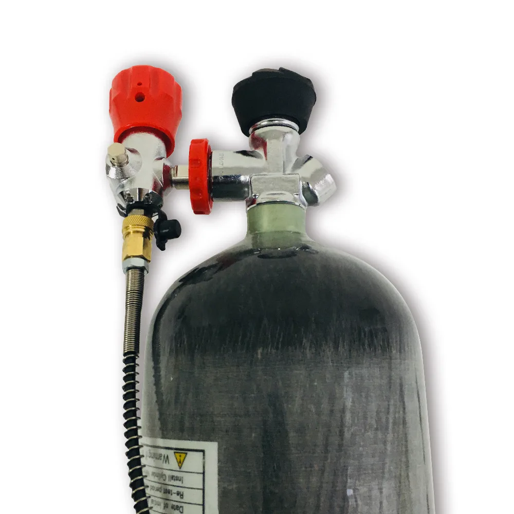AC168301 6.8L Compressed Air Tank With PCP Condor Valve For Scuba Diving Cylinder and Air Rifle To Hunting/underwater Speargun