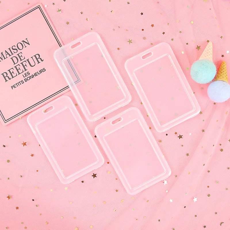 10 шт./компл. Прозрачная Тонкая Обложка для банковских карт и удостоверений