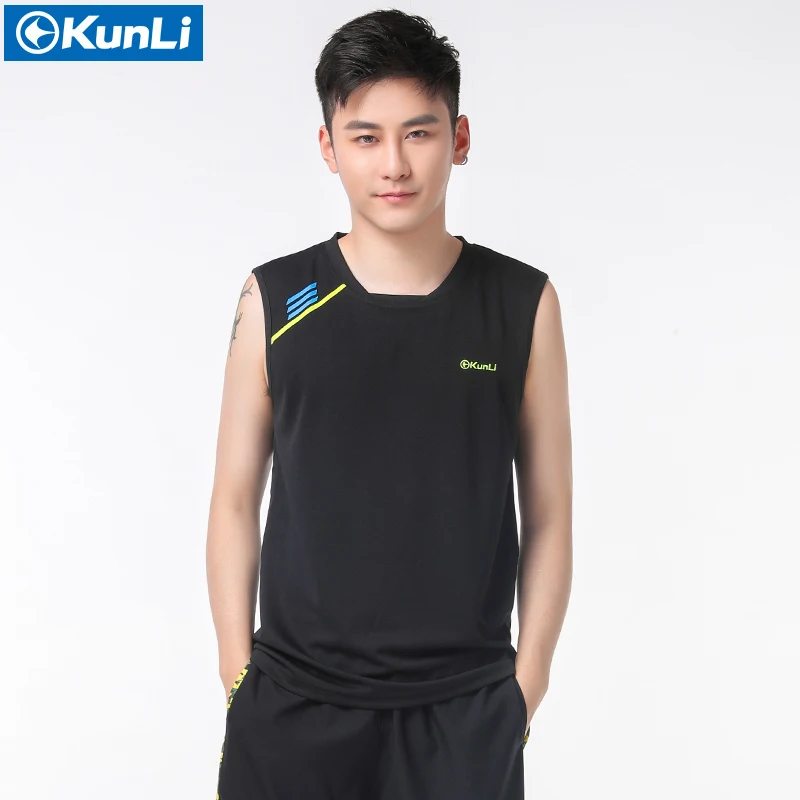 New Original Kunli mens badminton shirt sports clothing running T-shirt tennis tabe kids boys Soccer Jerseys | Спорт и развлечения