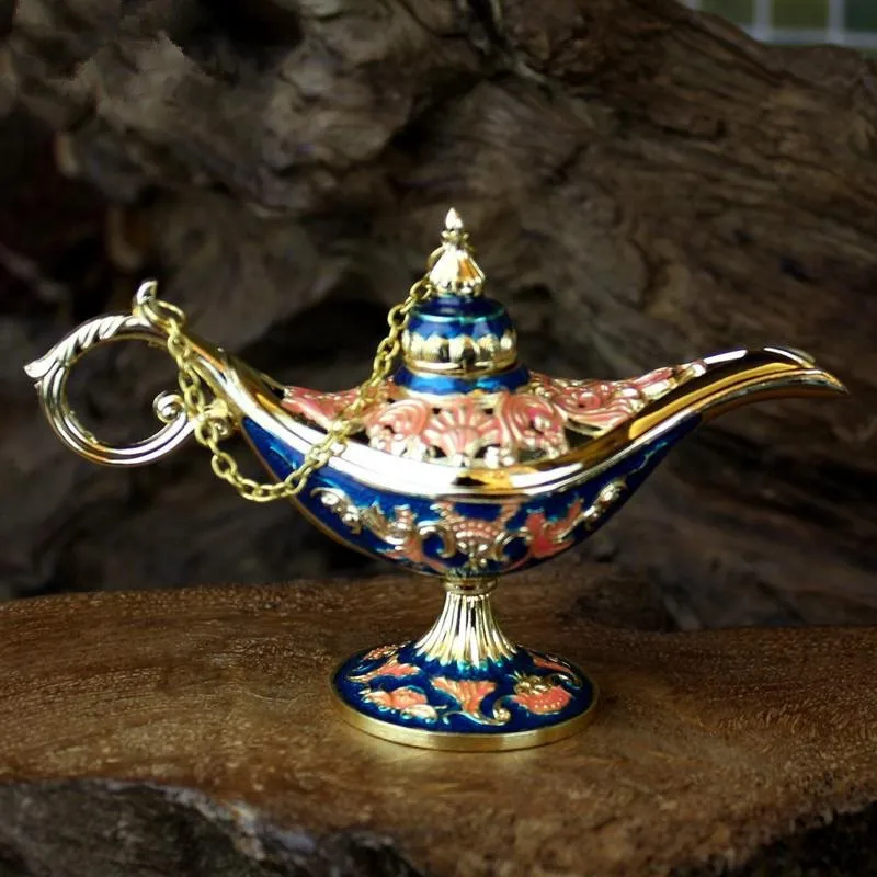 Аладдин лампа металлические фигурки маленький домашний декор Настольный