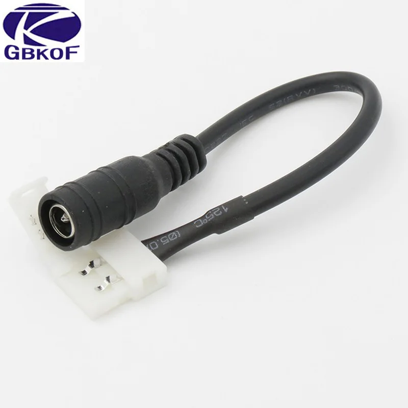 5 шт./лот 10 мм Женский Разъем питания постоянного тока разъем Быстрый провод с 2