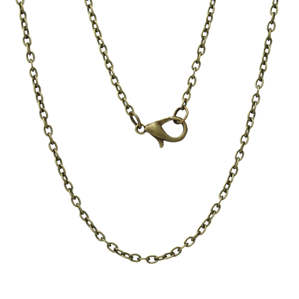 8SEASONS Jewelry Necklace Antique Bronze Cable Chains Lobster Clasp 77cm(30 3/8&quot) long 12 PCs 2015 new | Украшения и