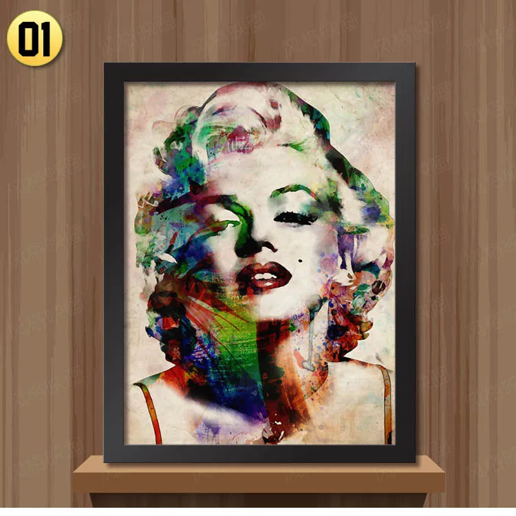 Современная картина Мэрилин Монро в рамке настенная живопись для украшения