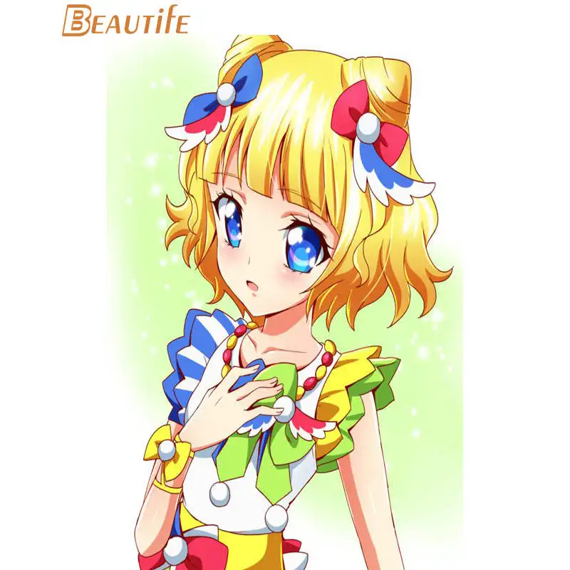 6 Pripara Idol время плакат шелковая ткань постер для декорации дома Wall Art тканевой плакат с принтом 30X45 см, 40X60cm. 50X75 см, 60X90 см - Цвет: 6