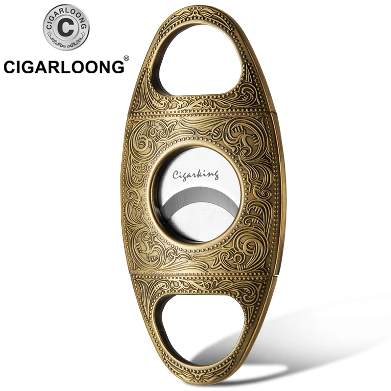 CIAGARLOONG ножницы для сигар металлический нож из нержавеющей стали с двойным
