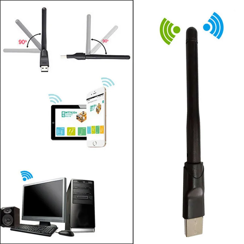 USB WIFI антенна Dualband WiFi адаптер Wlan IEEE 802.11b/g 600 Мбит/с 2 0 30A28|Спутниковое ТВ| |
