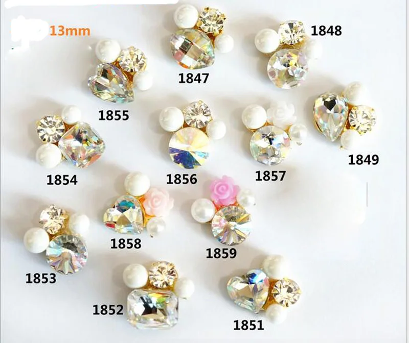 

Free Shipping Wholesale 100pcs/lot Rhinestone Flatback Button Nail Art Crystal Stone Invitation Rhineston Button DIY HUA06-3