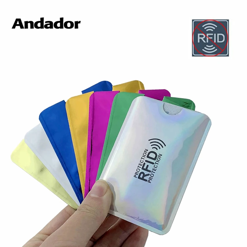 Держатель для кредитных карт Анти Rfid кошелек Блокировка ридер банк держатель Id