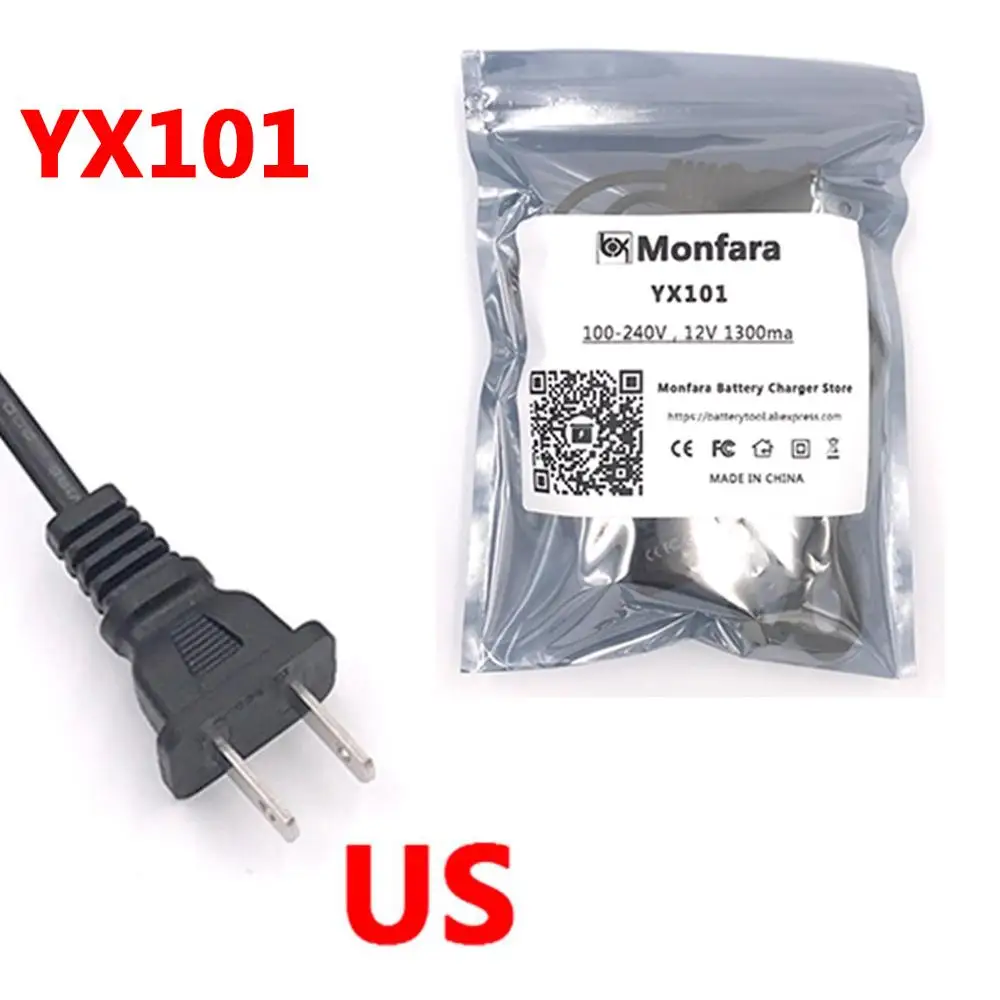 YX101 - US Plug 100 V-240 V Портативное 12V умное свинцово-Кислотное зарядное устройство для автомобильного мотоцикла адаптер питания США ЕС вилка черный Автомобильный инструмент - Цвет: YX101 - US Plug