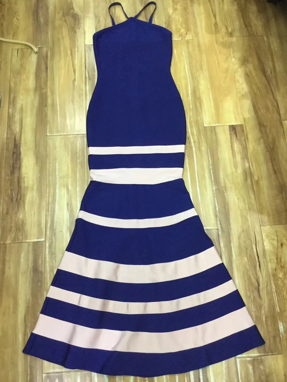 Высокое качество длинное платье без рукавов полной длины цвет красного вина Синий Твердые район Бандажное