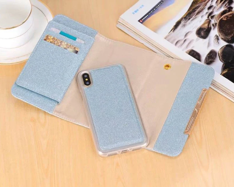 Роскошный блестящий чехол с бриллиантами для iPhone 11 Pro XS Max XR X 8 Plus 7 6 6 S модный мини-кошелек с металлической цепочкой чехол для телефона для девушек