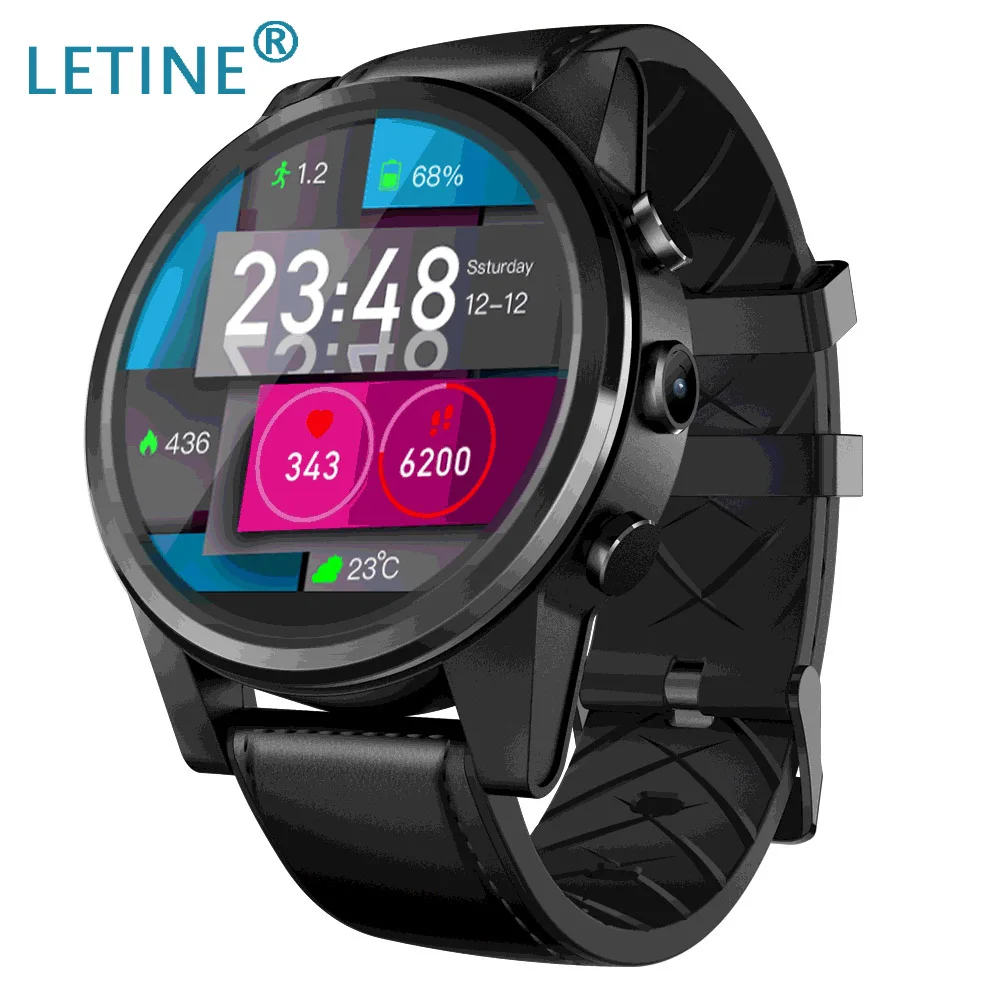 Letine 4G SmartWatch четыре ядра 16 ГБ GPS/ГЛОНАСС гибридный кожаный ремешок | Электроника