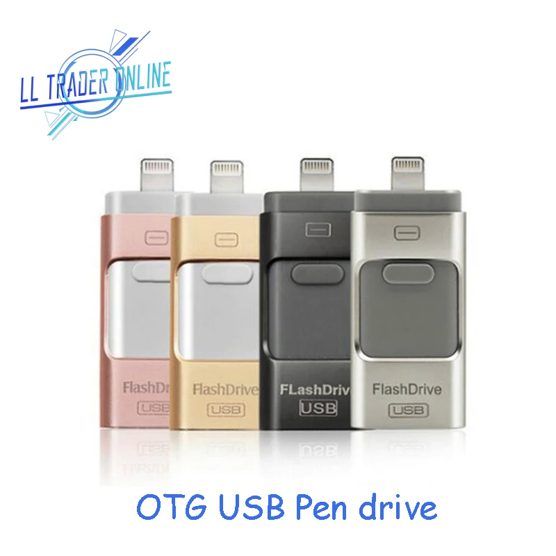 LL TRADER 32 Гб 64 ГБ USB флеш накопитель 128 для iPhone iPad iPod iOS Android OTG карта памяти