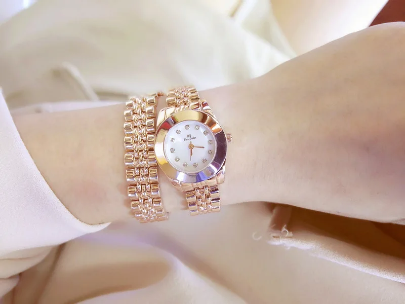 Роскошные Брендовые женские часы reloj mujer модные креативные Золотые женские кварцевые часы женские наручные часы с браслетом Relogio Masculino