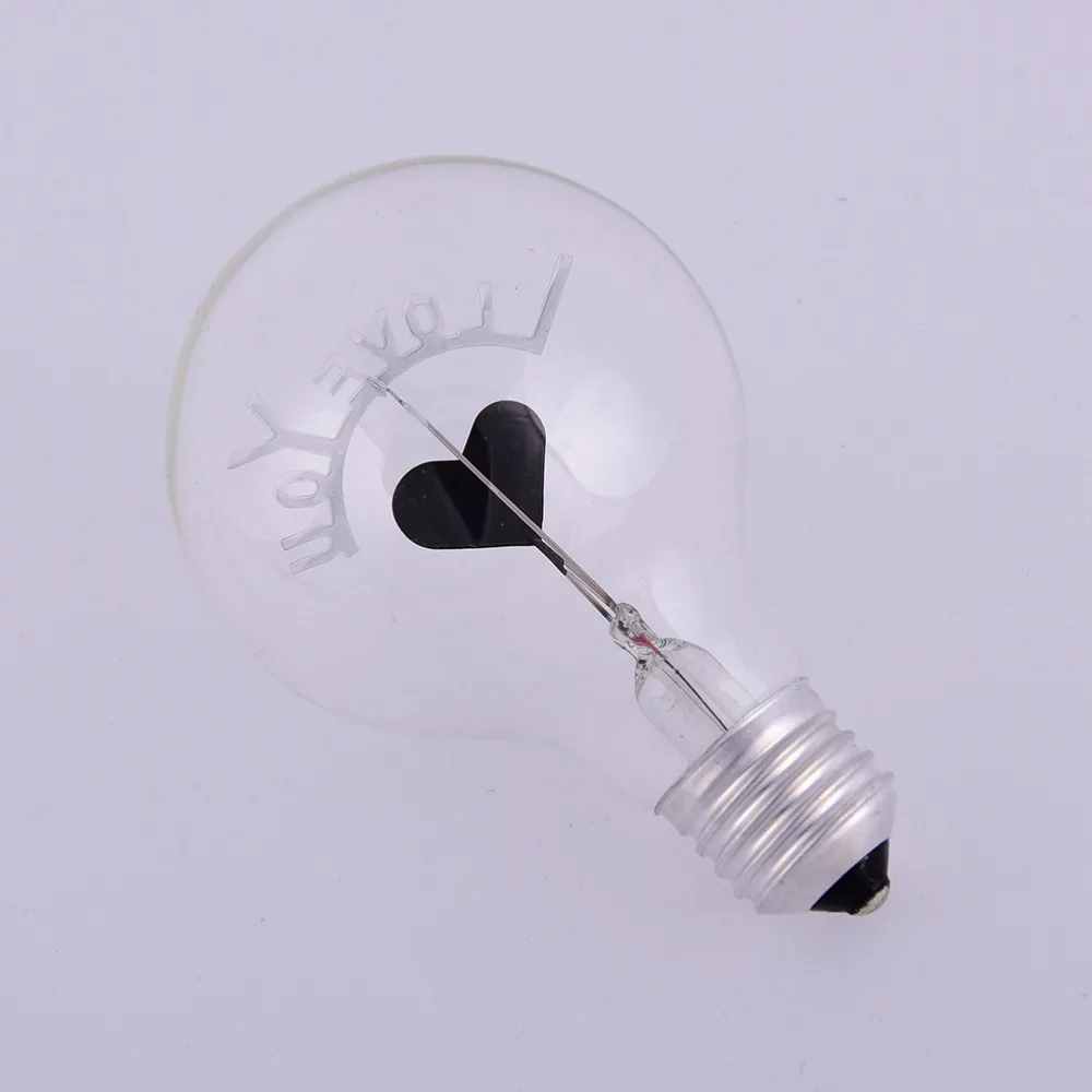 

E27 3W Edison Bulbs I Love You Shaped Decorative Light Bulb Incandescent Vintage Bulb 3W 220V Retro Edison Art Decoration