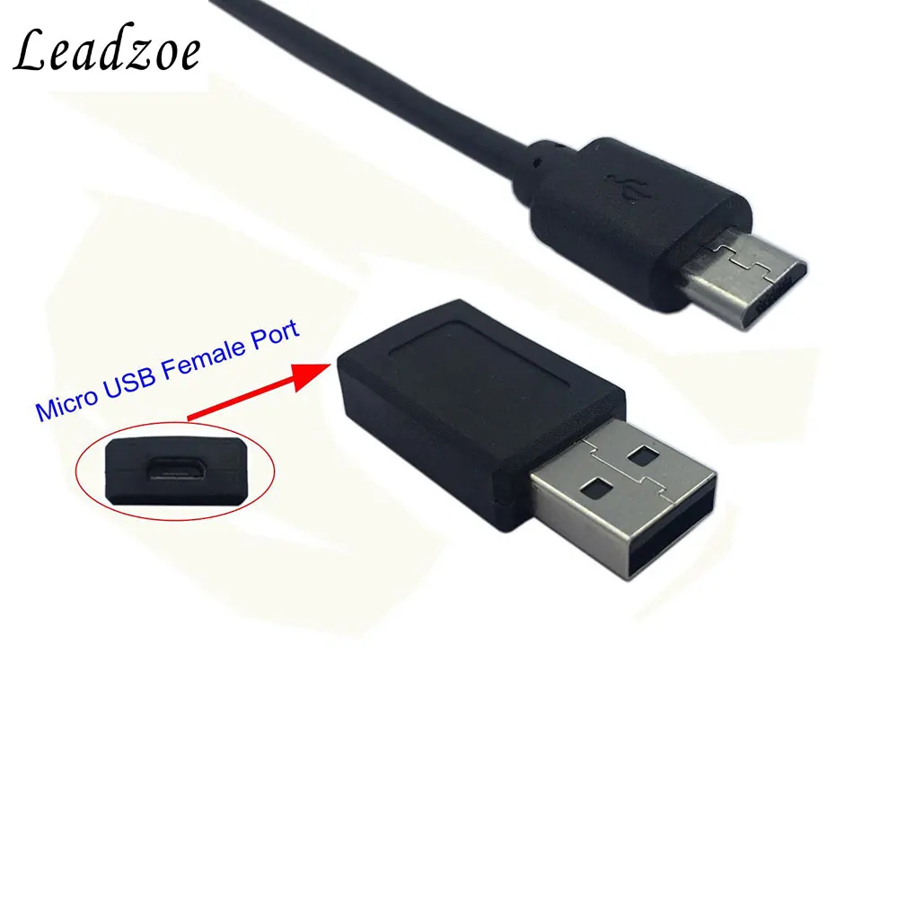 Leadzoe Micro USB OTG зарядный концентратор SD TF кард-ридер Кабель-адаптер с переключателем