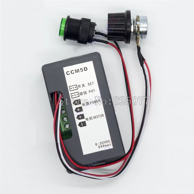 CCM5D Цифровой Дисплей Led 6 В 12 24 6A 8A PWM DC Регулятор Скорости Двигателя Переменной KF911 |