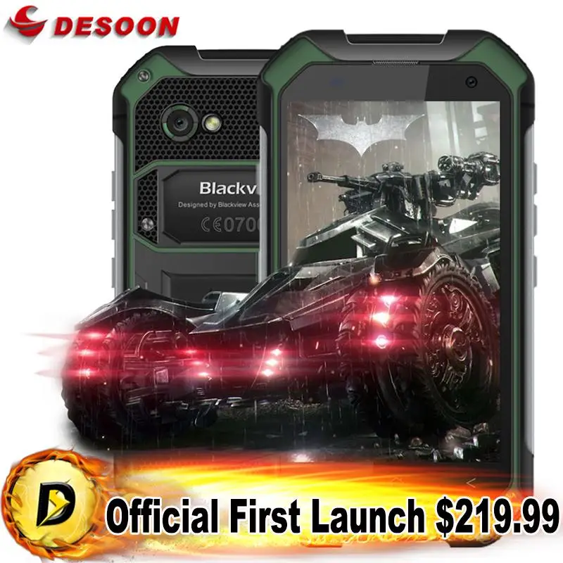 Blackview BV6000 Мобильного Телефона 4 Г Android 6.0 MTK6755 Окта основные 2.0 ГГц 3 ГБ+ 32 ГБ 13MP GPS Глонасс двойной Navi IP68 Водонепроницаемый