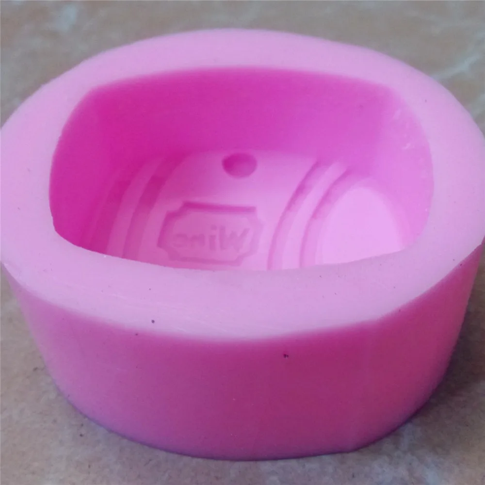 

Great-Mold Wine Barrel Design Soap Mold 3D Silicone Mold DIY Molds For Handmade Soap