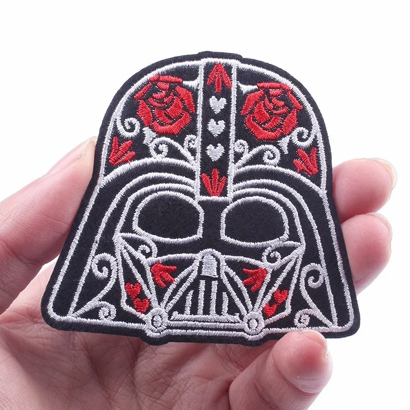 Prajna футболка Star Wars нашивки в форме единорога Винсента Ван Гога пришельца вышитые наклейки Дети Железный На для одежды Декор F - Цвет: Зеленый