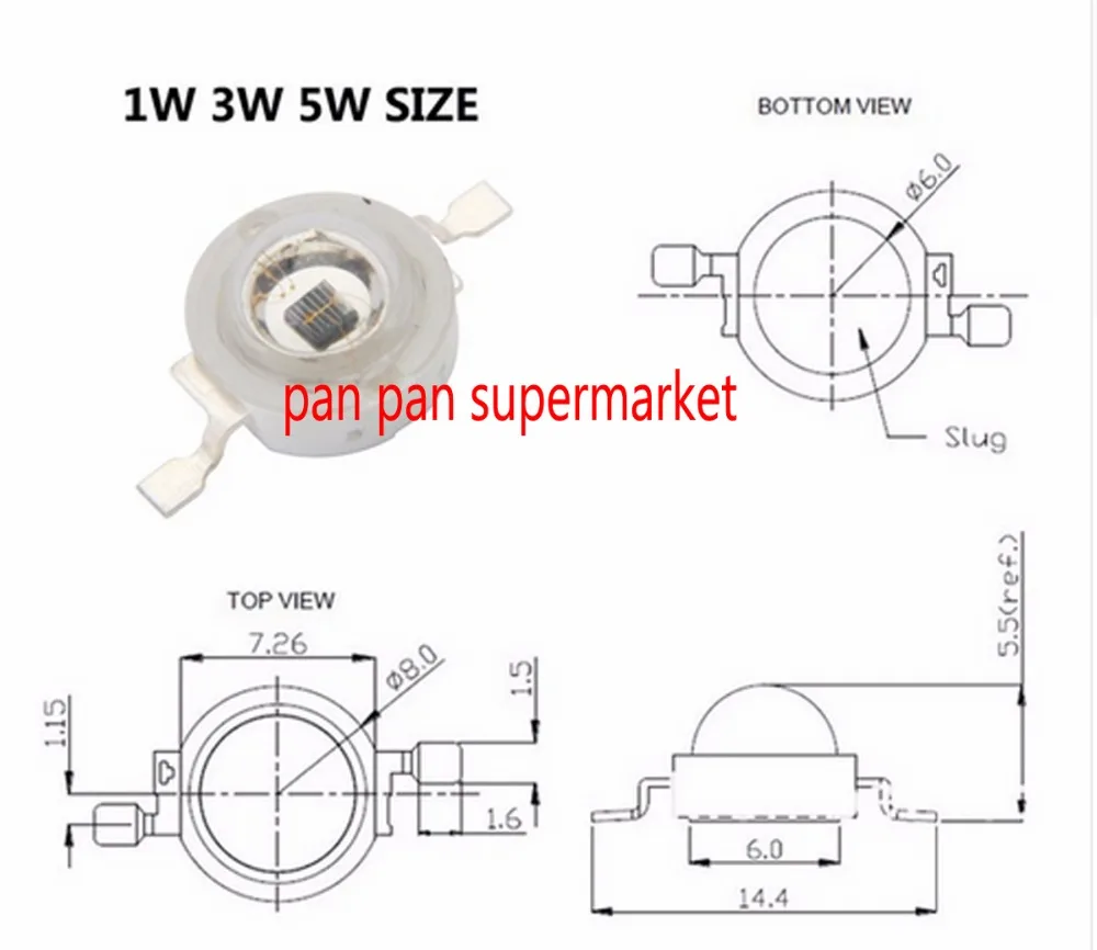 10 100 шт./лот 3 Вт полный спектр led grow chip с PCB star lights широкий 400nm 840nm диод для