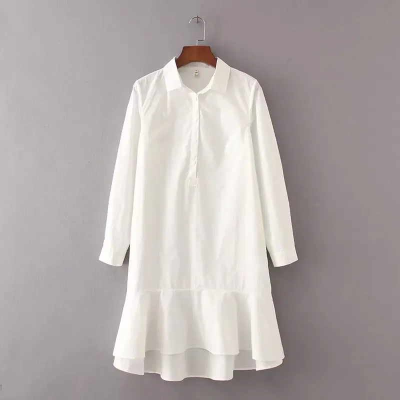 Женский винтажный пуловер с длинным рукавом однотонное платье-Русалка Мини