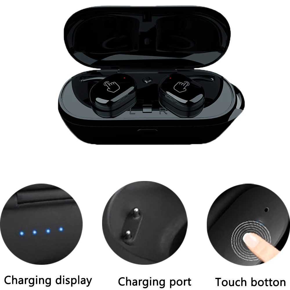 Revtop TWS беспроводные наушники Bluetooth 5 0 мини гарнитура для Xiaomi Samsung Huawei спортивные с