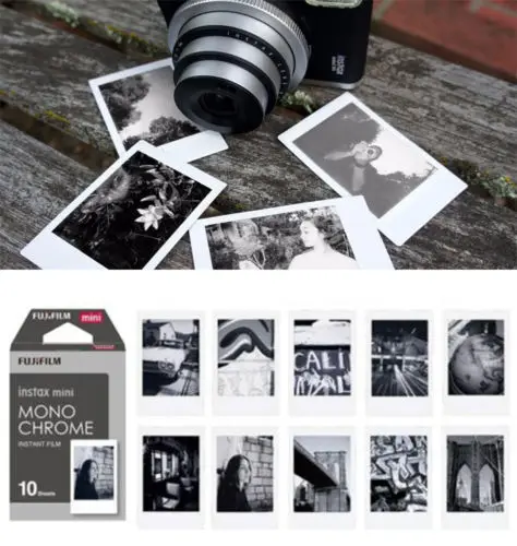 Оригинальная белая пленка Fuji Fujifilm Instax Mini 8 + монохромная фотобумага