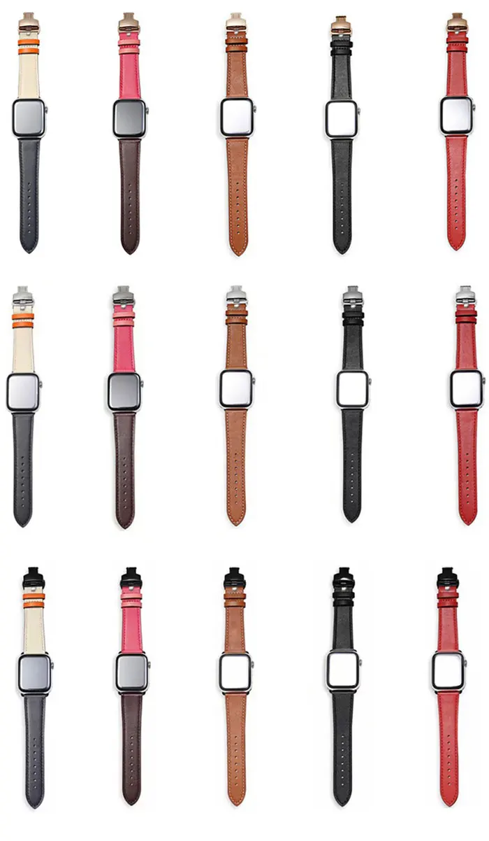 Кожаный ремешок для apple watch группа 4 5, 42 мм, 38 мм, Версия 44 мм 40 мм Бабочка туфли с ремешком и пряжкой браслет для наручных часов iwatch, 5/4/3/2/1