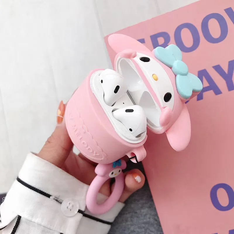 Милый защитный чехол Sanrio kitty cat my Melody для Apple AirPods зарядный Airpods 1 2 Мягкая
