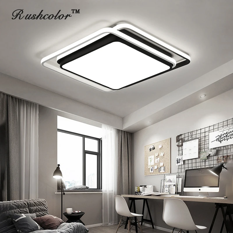 2018 новомодная Современная квадратная лампа для гостиной спальня учебы AC90-260V с