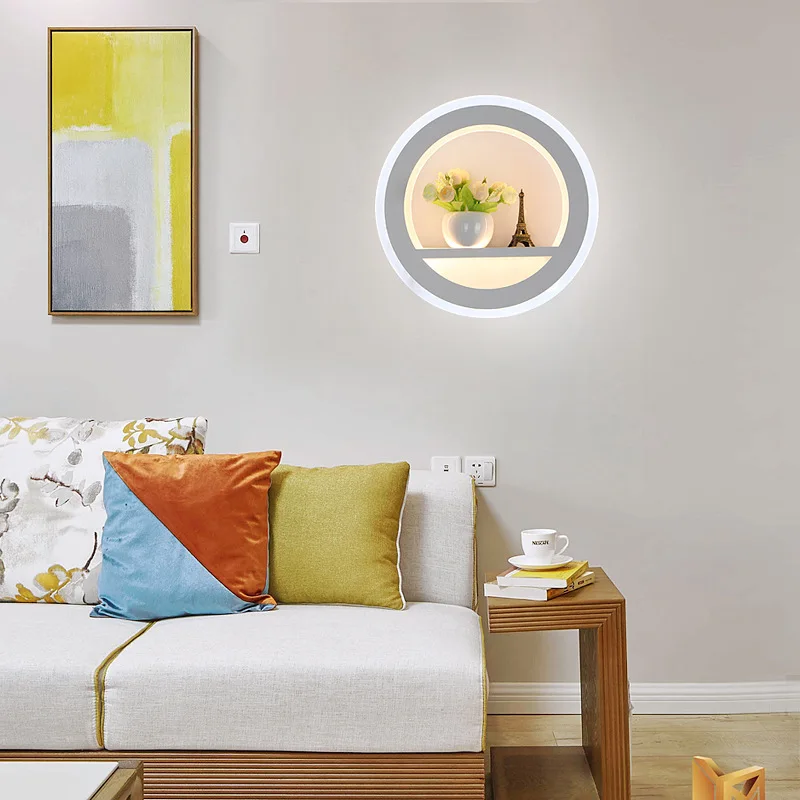 modern LED wall lamp minimalist round lights for Corridor aisel stair Creative sconce Home Decoration indoor living diningroom | Лампы и